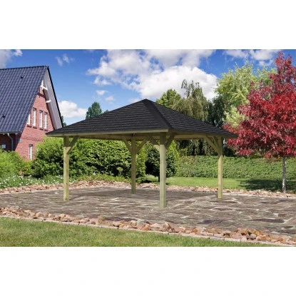 Karibu Pavillon Hedemark 1 Set Kdi Mit Schindeln Schwarz 359 Cm X 359 Cm X315 Cm 3 Karibu Pavillon Hedemark 1 Set Kdi Mit Schindeln Schwarz 359 Cm X 359 Cm X315 Cm