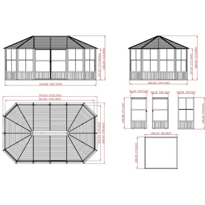 Sojag Pavillon Charleston 384 Cm X 594 Cm 4 Sojag Pavillon Charleston 384 Cm X 594 Cm – Bild 2
