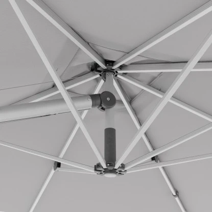 Doppler Ampelschirm Expert 300 Cm X 300 Cm Hellgrau Mit Kurbelmechanik 9 Doppler Ampelschirm Expert 300 Cm X 300 Cm Hellgrau Mit Kurbelmechanik – Bild 7
