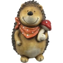 Igel M. Pilz Und Halstuch Rot 21x18,5x29