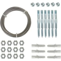 Ubbink Nature Spanndrahtsystem Kletterpflanzen Inkl. Befestigungssysteme Und 10 M Verzi