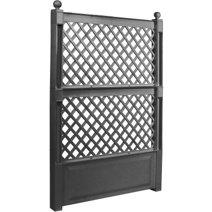 KHW Spalier 2-tlg. Mit Erdspieß Anthrazit 140 Cm X 100 Cm X 6 Cm 3 KHW Spalier 2-tlg. Mit Erdspieß Anthrazit 140 Cm X 100 Cm X 6 Cm