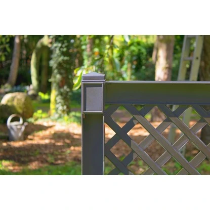 KHW Spalier 2-tlg. Mit Erdspieß Anthrazit 140 Cm X 100 Cm X 6 Cm 6 KHW Spalier 2-tlg. Mit Erdspieß Anthrazit 140 Cm X 100 Cm X 6 Cm – Bild 4