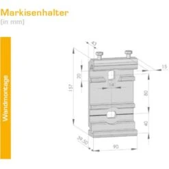 Spettmann Kassettenmarkise VC 1000 500 X 200 Cm Blau-Grau Gestr. Gestell Weiß -Doppler Verkäufe 2024 839647 4502 3 2