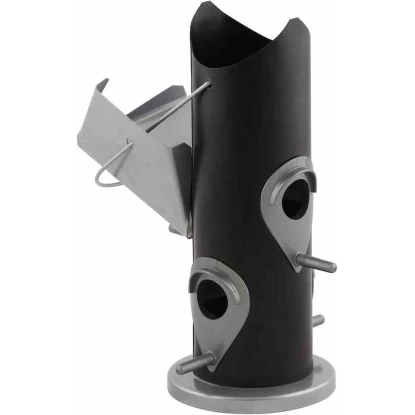 Siena Garden Futterspender Feeder Schwarz Und Silber Ø 14 Cm X 25 Cm 4 Siena Garden Futterspender Feeder Schwarz Und Silber Ø 14 Cm X 25 Cm – Bild 2