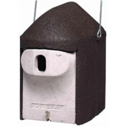 Schwegler Nisthöhle Holzbeton Zum Hängen Weiß & Anthrazit 27 Cm X 20 Cm X 31 Cm