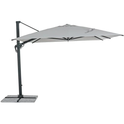 Bizzotto Ampelschirm Ines 3 M X 4 M Dunkelgrau 18 Bizzotto Ampelschirm Ines 3 M X 4 M Dunkelgrau – Bild 16