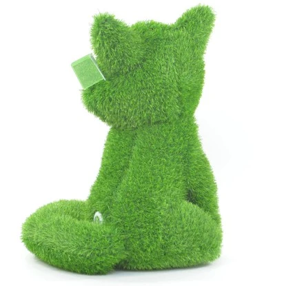 AniPlants Gatenfigur Fuchs Sitzend 35 Cm Grün 5 AniPlants Gatenfigur Fuchs Sitzend 35 Cm Grün – Bild 3