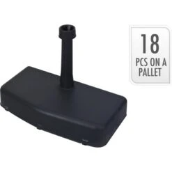 Schirmständer Rechteckig Schwarz 20 Kg