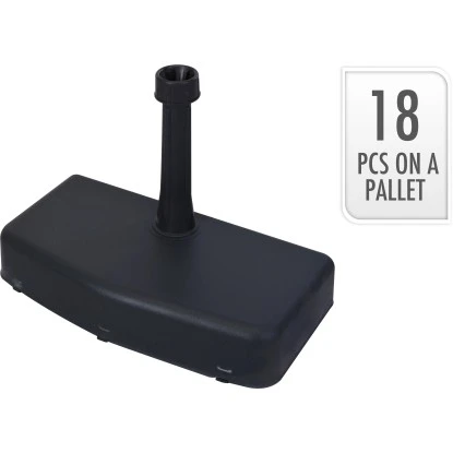 Schirmständer Rechteckig Schwarz 20 Kg 3 Schirmständer Rechteckig Schwarz 20 Kg