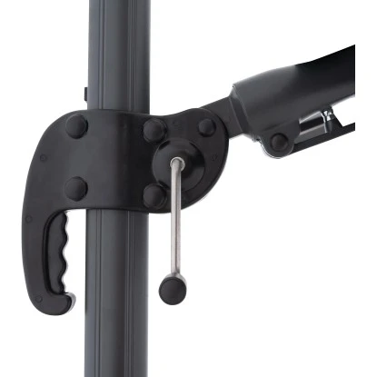 Doppler Marktschirm 246 Cm X 248 Cm Anthrazit Mit Kurbelmechanik 5 Doppler Marktschirm 246 Cm X 248 Cm Anthrazit Mit Kurbelmechanik – Bild 3