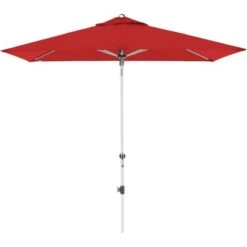 Doppler Marktschirm 140 Cm X 220 Cm Bordeaux Mit Kurbelmechanik