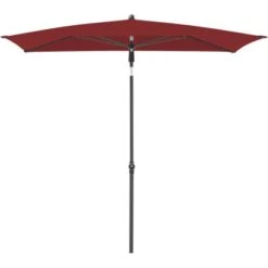 Doppler Marktschirm 120 Cm X 200 Cm Bordeaux Mit Handöffner