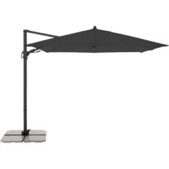 Derby Kurbel-Pendelschirm DX Ca. 276 Cm X 276 Cm Anthrazit