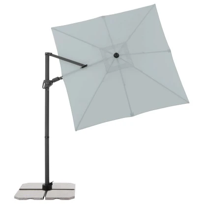 Derby Kurbel-Pendelschirm DX Ca. 210 Cm X 210 Cm Hellgrau 5 Derby Kurbel-Pendelschirm DX Ca. 210 Cm X 210 Cm Hellgrau – Bild 3