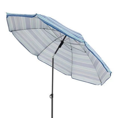 Derby Marktschirm Ø 165 Cm Blau-Mix Mit Handöffner 4 Derby Marktschirm Ø 165 Cm Blau-Mix Mit Handöffner – Bild 2