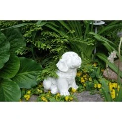 Hunde Welpe Gartenfigur 26 Cm