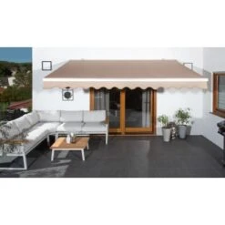 Wismar Gelenkarmmarkise Silber M. Kurbelbed. 300 X 200 Cm Stoff Uni Beige -Doppler Verkäufe 2024 909867 2354 3