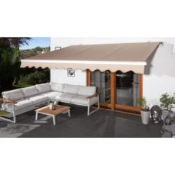 Wismar Gelenkarmmarkise Silber M. Kurbelbed. 300 X 200 Cm Stoff Uni Beige -Doppler Verkäufe 2024 909867 2354 4