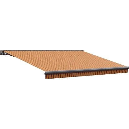 Wismar Teilhülsenmarkise Anthrazit M. Kurbelbed. 250 X 150 Cm Stoff Orange-Braun 3 Wismar Teilhülsenmarkise Anthrazit M. Kurbelbed. 250 X 150 Cm Stoff Orange-Braun