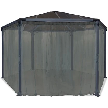 Palram - CanopiaInseketenschutz Für Roma/ Milano Pavillon Sechseckig Anthrazit 3 Palram - CanopiaInseketenschutz Für Roma/ Milano Pavillon Sechseckig Anthrazit
