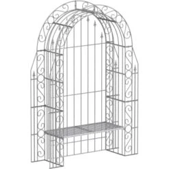 Eleo Rosenbogen Calabria Rückwand Bank 234 Cm X 160 Cm X 50 Cm Feuerverzinkt