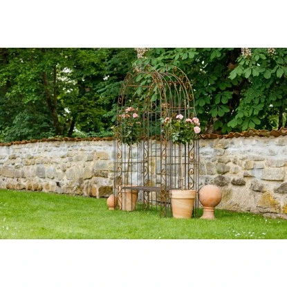 Eleo Rosenbogen Calabria Rückwand Bank 234 Cm X 160 Cm X 50 Cm Feuerverzinkt 4 Eleo Rosenbogen Calabria Rückwand Bank 234 Cm X 160 Cm X 50 Cm Feuerverzinkt – Bild 2