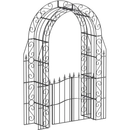 Eleo Rosenbogen Calabria Tür 234 Cm X 160 Cm X 50 Cm Pulverbeschichtet DB703 3 Eleo Rosenbogen Calabria Tür 234 Cm X 160 Cm X 50 Cm Pulverbeschichtet DB703