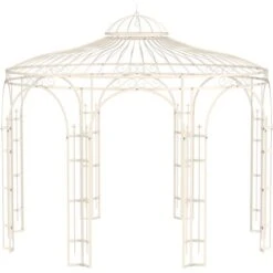 Eleo Pavillon Florenz Pulverbeschichtet Weiß