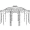 Eleo Pavillon Toskana 340 Cm X Ø 550 Cm Feuerverzinkt -Doppler Verkäufe 2024 945296 4915 1