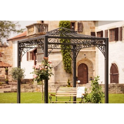 Eleo Pavillon Meran Pulverbeschichtet DB703 4 Eleo Pavillon Meran Pulverbeschichtet DB703 – Bild 2