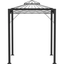 Eleo Pavillon Bolzano 269 Cm X 208 Cm X 208 Cm Pulverbeschichtet Schwarz