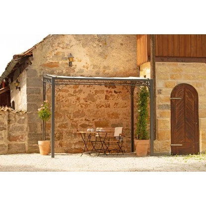 Eleo Pergola Elba Pulverbeschichtet DB703 4 Eleo Pergola Elba Pulverbeschichtet DB703 – Bild 2