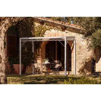 Eleo Pergola Ischia 252,2 Cm X 308 Cm X 204 Cm Feuerverzinkt 4 Eleo Pergola Ischia 252,2 Cm X 308 Cm X 204 Cm Feuerverzinkt – Bild 2