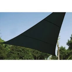 Perel Dreieckssonnensegelwasserdurchlässig 3,6 X 3,6 X 3,6 M Dunkelgrau