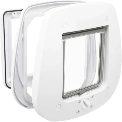 Trixie 4-Wege Freilauftür Für Glastüren 27 Cm X 26 Cm Weiß 3 Trixie 4-Wege Freilauftür Für Glastüren 27 Cm X 26 Cm Weiß