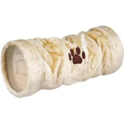 Jollypaw Spieltunnel ø 22 Cm × 60 Cm Beige Plüsch