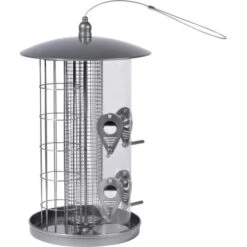 Dobar Großer Multifunktions-Futterspender Mit 3 Futtersäulen Metall