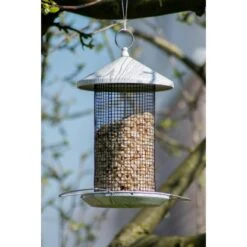 Dobar Metall-Futterspender "Smooth" Weiß/Schwarz -Doppler Verkäufe 2024 FutterspenderFuttersule 3