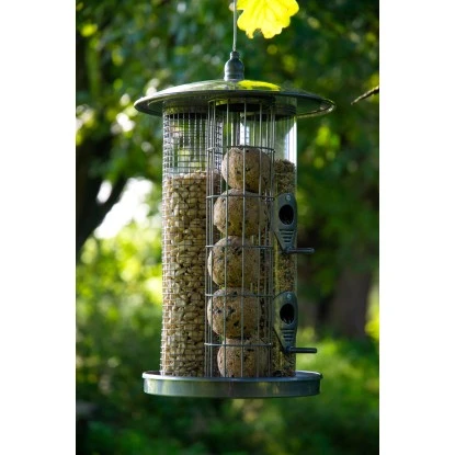 Dobar Großer Multifunktions-Futterspender Mit 3 Futtersäulen Metall 6 Dobar Großer Multifunktions-Futterspender Mit 3 Futtersäulen Metall – Bild 4