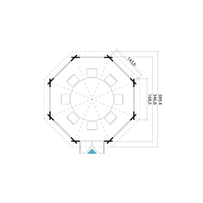 Lasita Maja Pavillion Jamaica Schwedenrot 347 Cm X 347 Cm 6 Lasita Maja Pavillion Jamaica Schwedenrot 347 Cm X 347 Cm – Bild 4