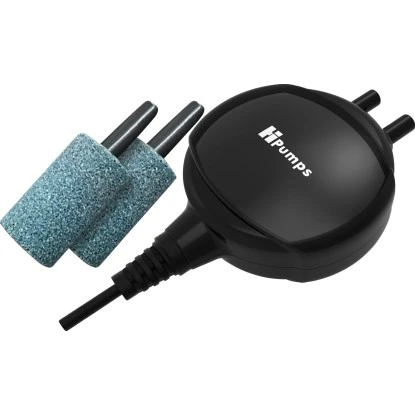 HiPumps Aquarien Luftpumpe Zweikanal 3 HiPumps Aquarien Luftpumpe Zweikanal