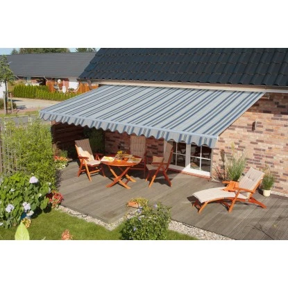 Spettmann Gelenkarmmarkise Star Klassik B 400 Cm X T 200 Cm Blau-Grau Gestreift 4 Spettmann Gelenkarmmarkise Star Klassik B 400 Cm X T 200 Cm Blau-Grau Gestreift – Bild 2