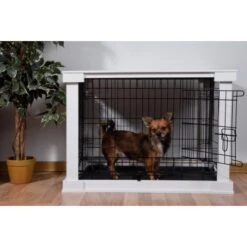 Hundebox Indoor Mit Tischoberfläche 83 X 55 X 59 Cm Weiß -Doppler Verkäufe 2024 hundekaefighundezwinger 07