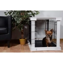 Hundebox Indoor Mit Tischoberfläche 83 X 55 X 59 Cm Weiß -Doppler Verkäufe 2024 hundekaefighundezwinger 08