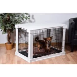 Hundebox Indoor Mit Tischoberfläche 83 X 55 X 59 Cm Weiß -Doppler Verkäufe 2024 hundekaefighundezwinger 10