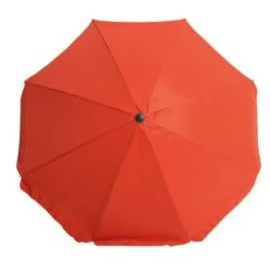 Balkonschirm Hernando Ø 200 Cm Terracotta Mit Push-Up-Funktion -Doppler Verkäufe 2024 lkonschirm Hernando Rund 7