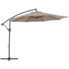 Ampelschirm Alvarado Ø 300 Cm Mokka Mit Kurbel