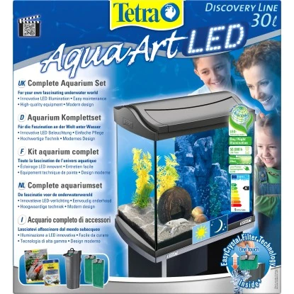 Tetra Aquarium-Set AquaArt Discovery Line LED 30 L Anthrazit 4 Tetra Aquarium-Set AquaArt Discovery Line LED 30 L Anthrazit – Bild 2