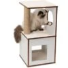 Vesper Kratzbaum Box Small 39 Cm X 19,5 Cm X 44,5 Cm Weiß -Doppler Verkäufe 2024 p vbox small white katze 2